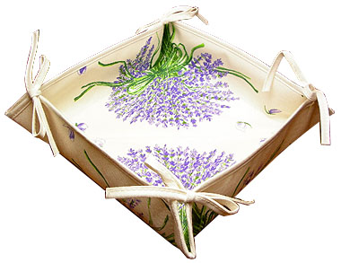 Provencal bread basket (Lavender. raw) - Click Image to Close